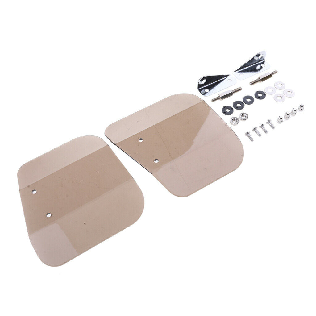 1 pair of fender deflectors motorcycle windshield side