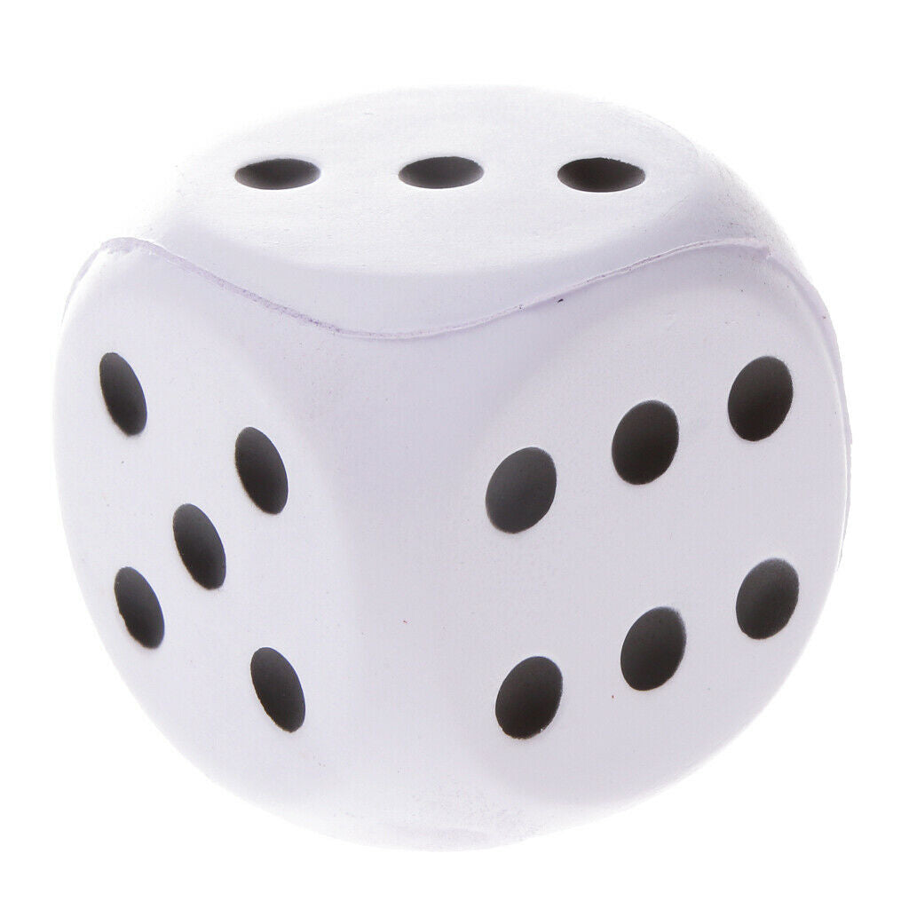 Sponge Dice Spot Dice Cute Dice Bar Fun Decoration Children Playing White