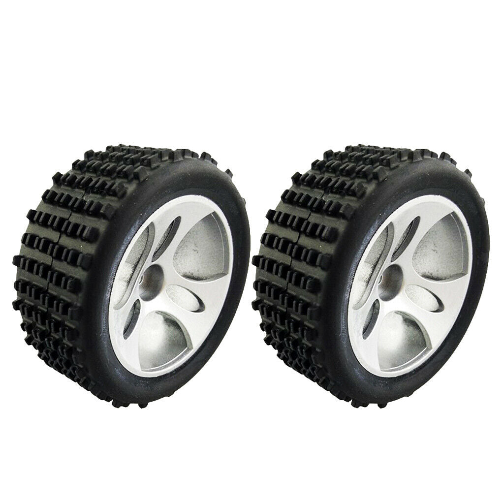 2x 1:18 Scale Plastic Tire Tyres for Wltoys A959 RC Climbing Truck Body Accs