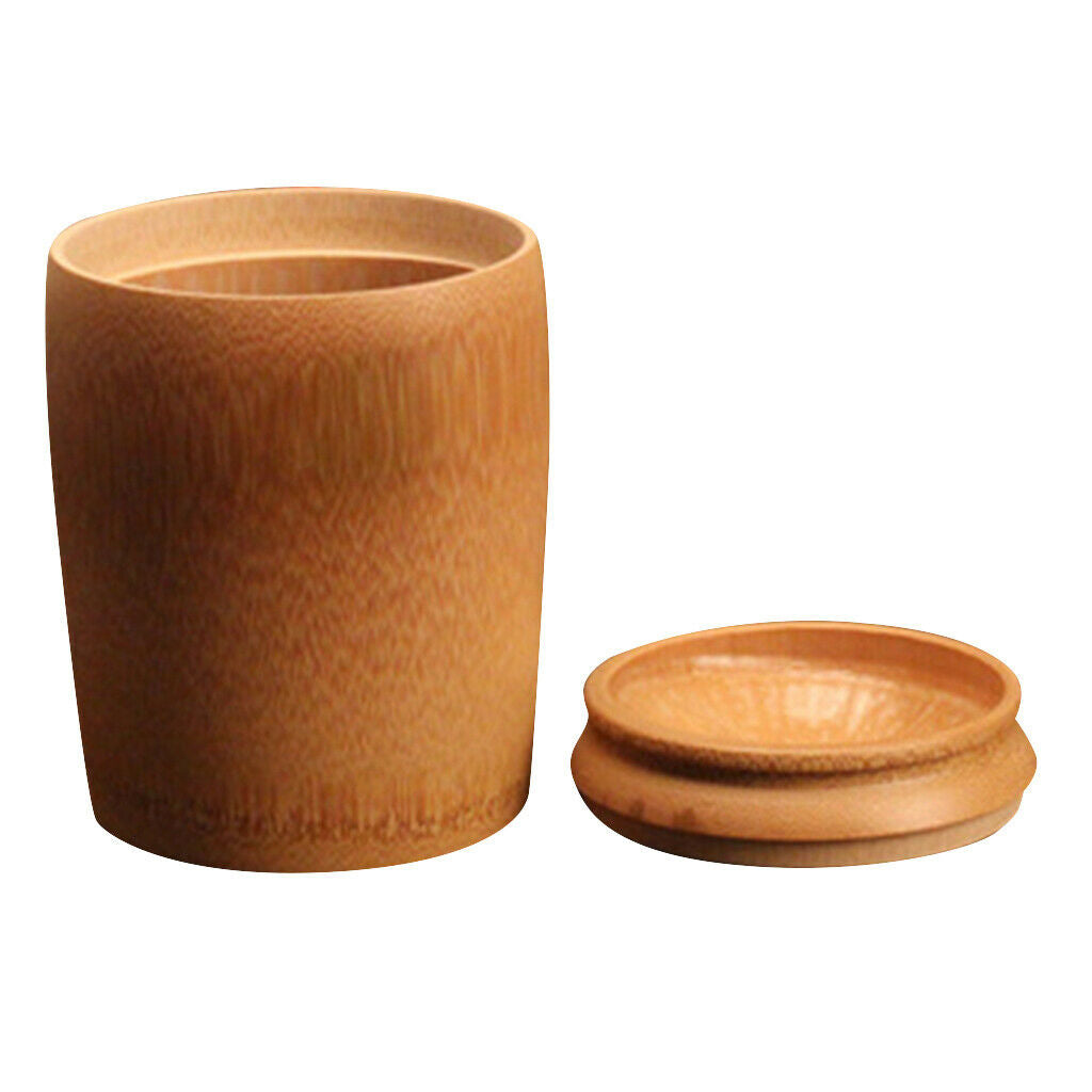 Bamboo Tea Storage Box Canister Box Tea Coffee Candy Seal Storage Wooden S
