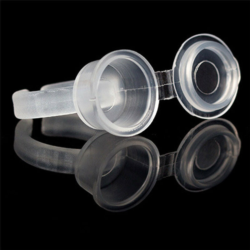 10X Pigment Tattoo Ink Cup Ring Holder Permanent Microblading Eyebrow Mak.l8