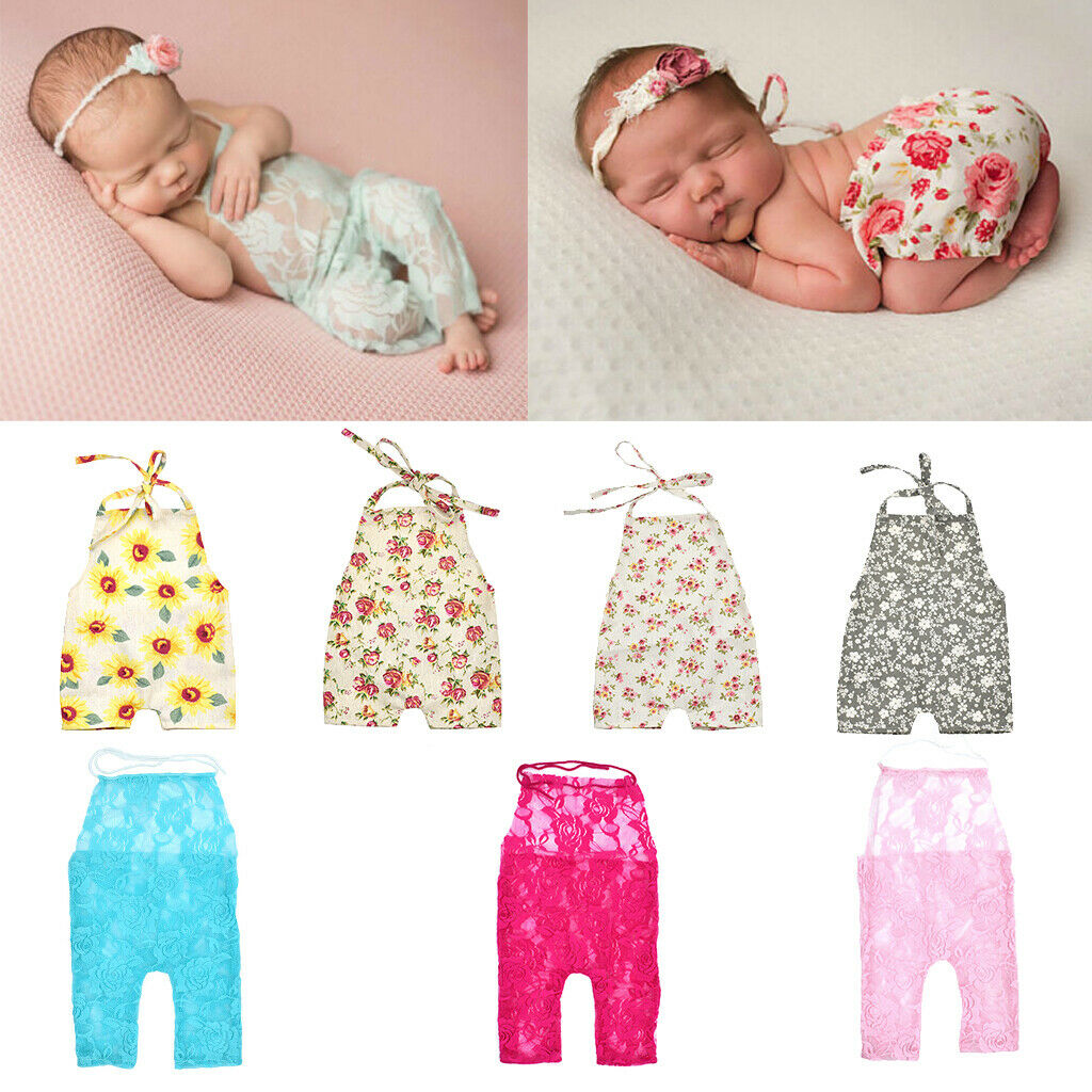 Baby Photography Props Girl Photo Shoot Outfits Newborn Cotton Rompers Style