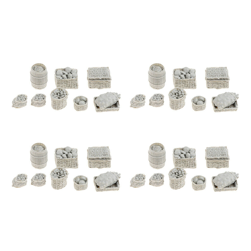 4set 1/35 Scale , Sand Table Scene, Build Food Basket ,for Military Food Supply