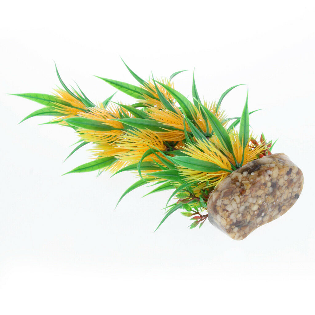 1pc Beauty Fish Tank Aquatic Simulation Plant Ornament Decor 22cm