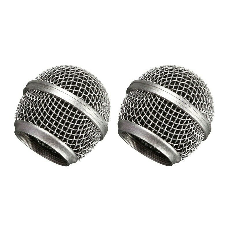 2 Pack Microphone Grille for Shure sm58 Grill rk143 Windscreen with Windscreen