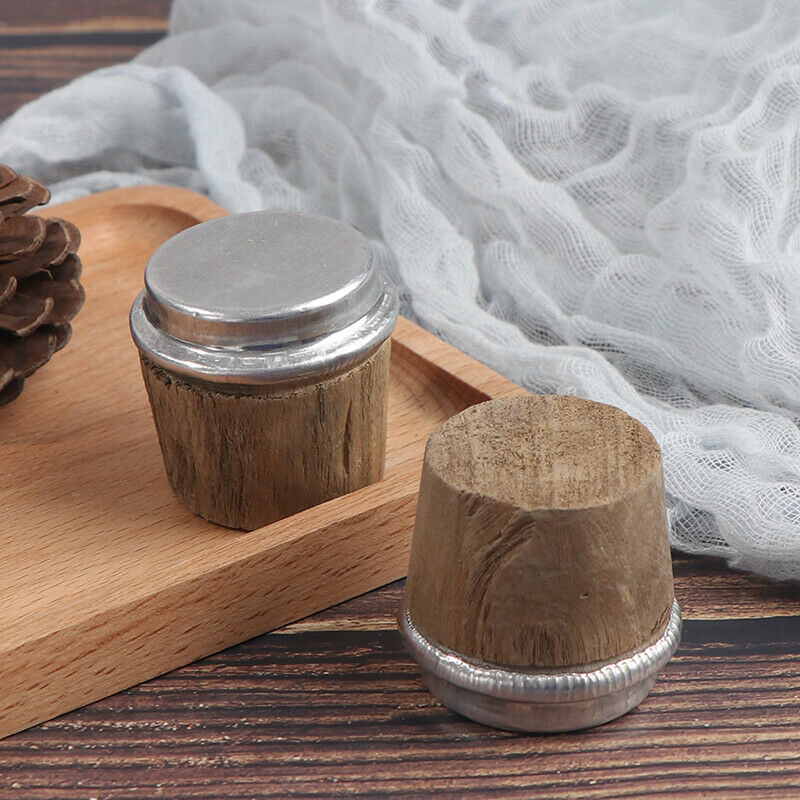 2PC 40mm Bottom Diameter Wood Thermos Bottle Cork Plug Lid Stopper Kettle.l8