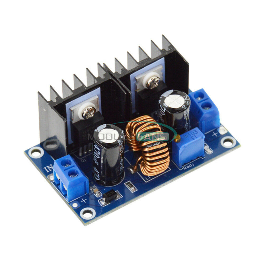 4-38V To 1.25-36V XL4016 PWM Adjustable Step-Down Module 8A 250W DC-DC Converter