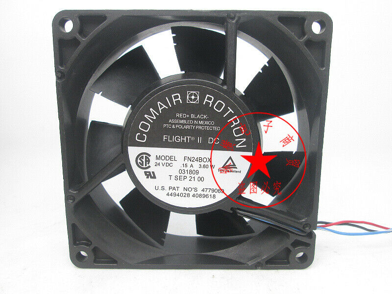 1pcs COMAIR ROTRON FN24BOX 24V .15A 3.6W inverter cooling fan 3-wire 90*90*25mm