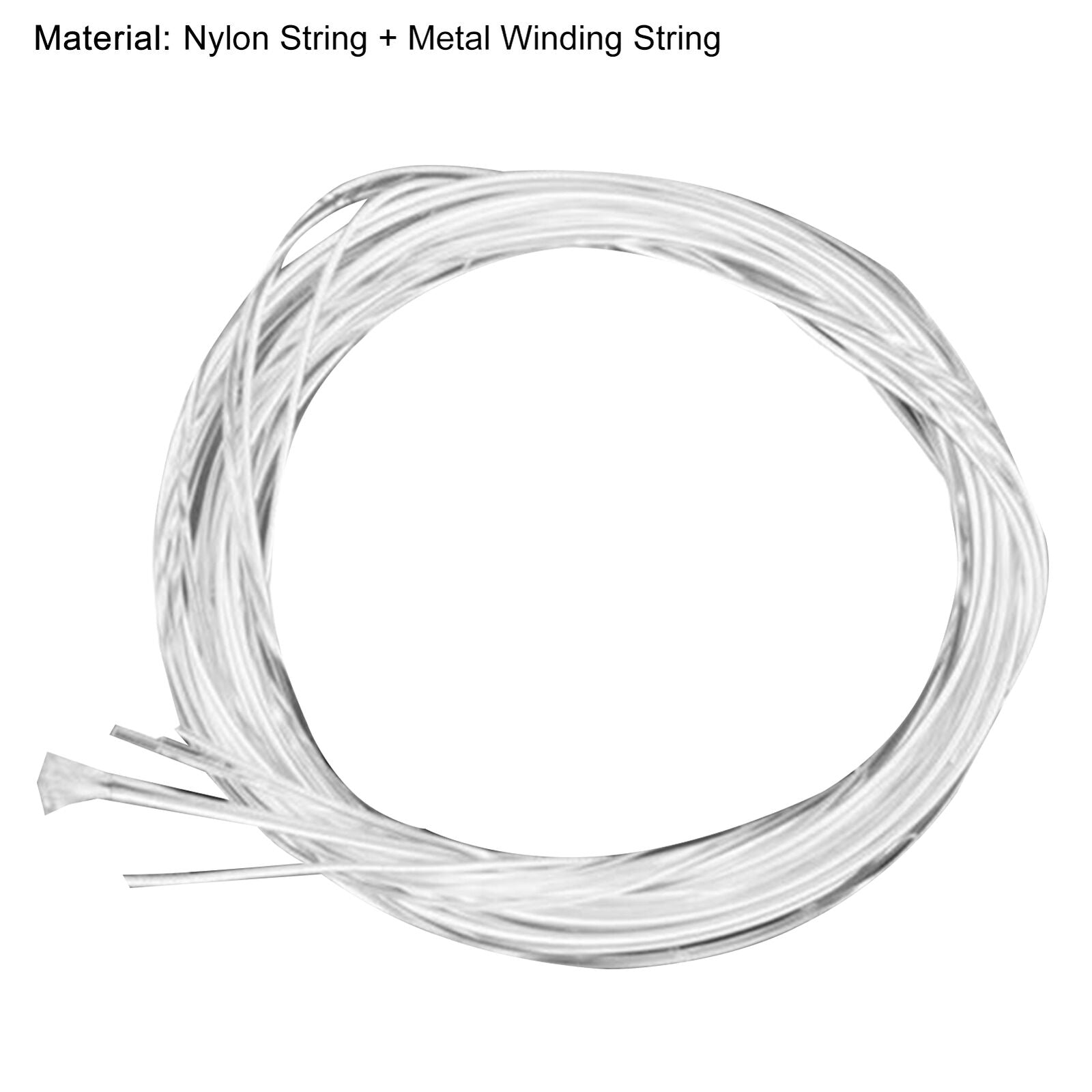 6Pcs Nylon Guitar Strings Anti-break Flexibility Metal Durable for Musical