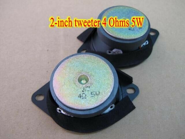 2pcs 2"inch 4Ω 5W Tweeters Paper tray Speaker Loudspeaker Audio Parts