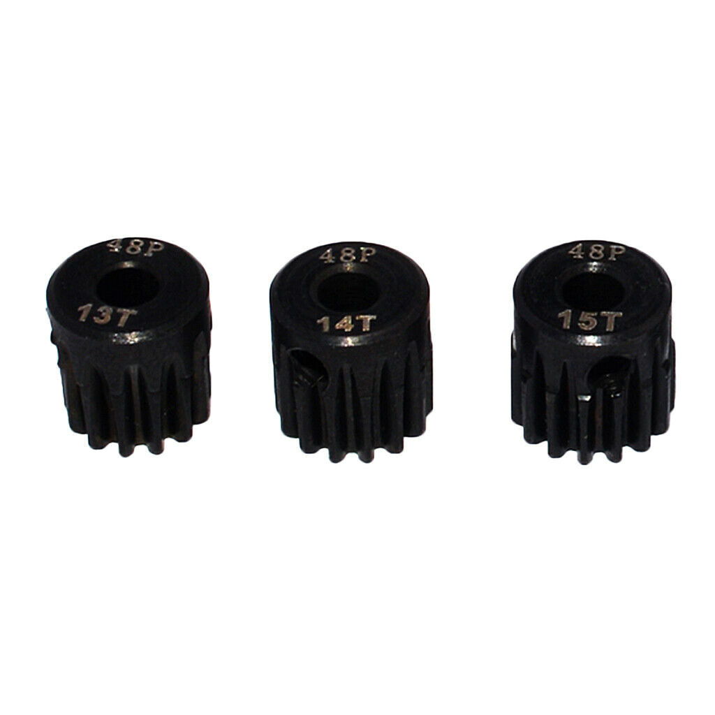 3pcs / Set 1:10 RC Car 48DP 13T-15T Tooth Sprocket for Motor