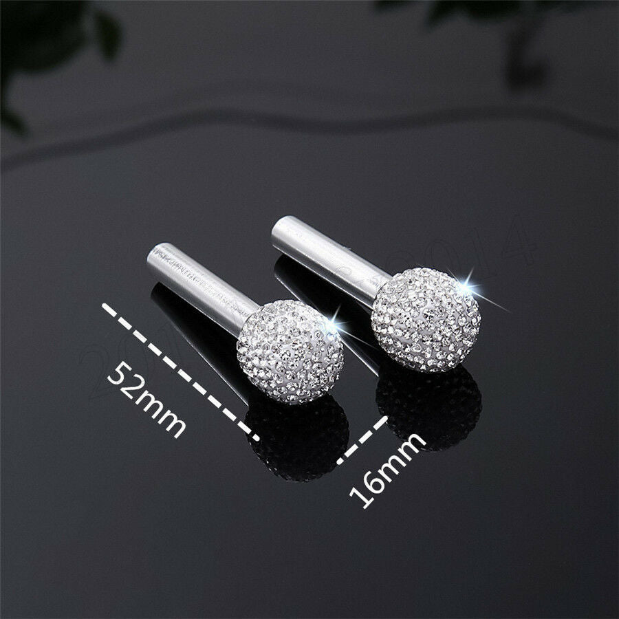 2 Pcs Aluminum Alloy Door Handle Interior Door Lock Knob Pins for Car Truck SUV
