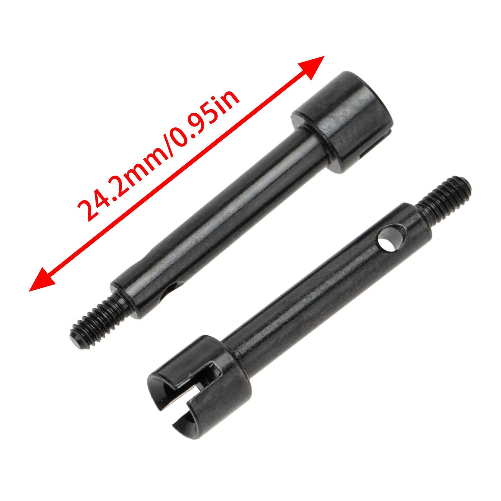 Front & Rear Axle Wheel Hub Set for Axial SCX24 90081 1/24 RC Crawler, 4mm Widen