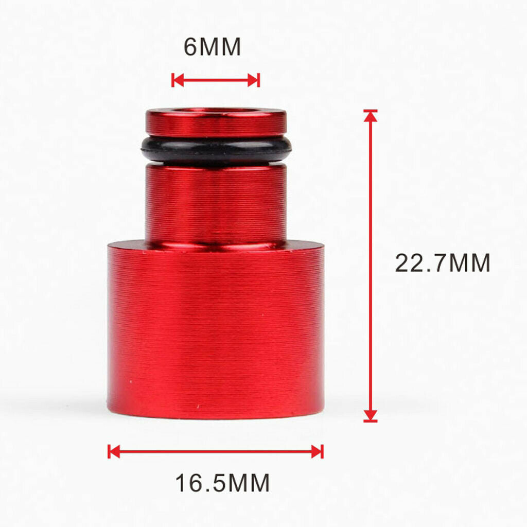 8pcs Red+Sliver Fuel Injector Adapters for   RDX B16 B18 D16Z D16Y