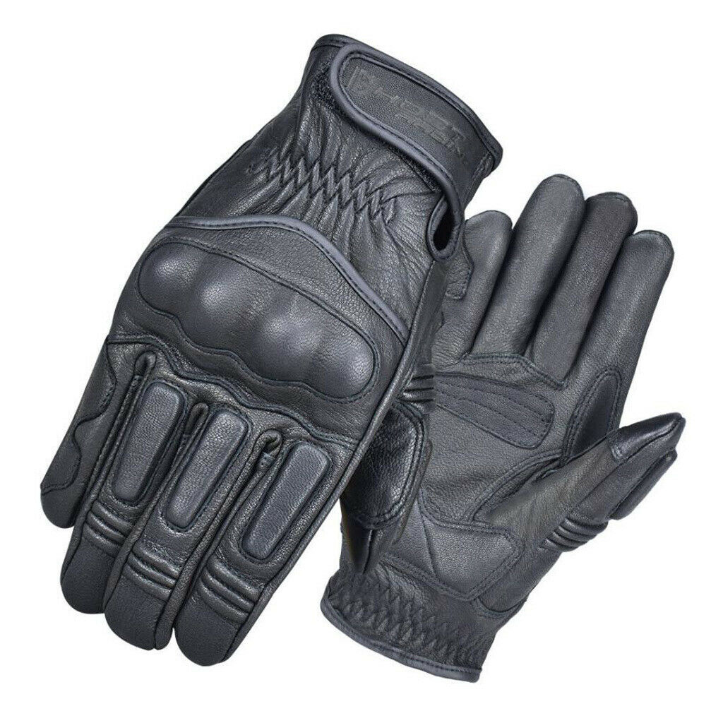 Touch Screen Leather Motorcycle Full Finger Gloves Motorbike Racing Moto L