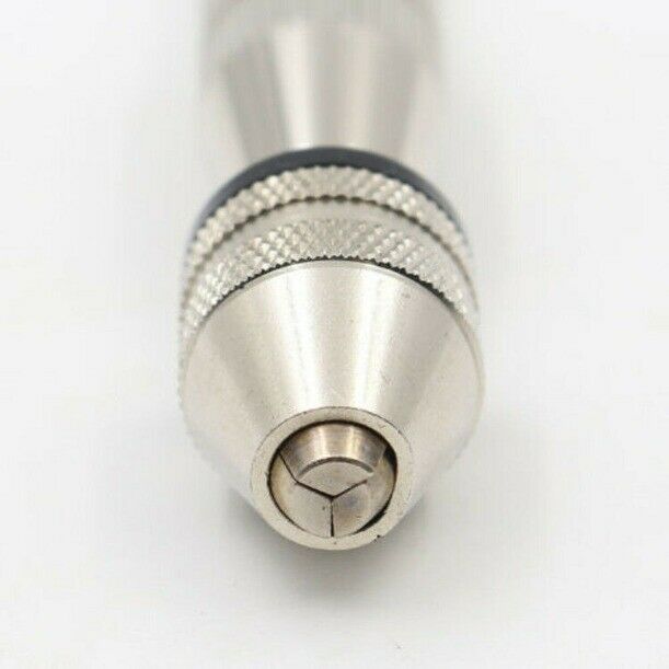 Mini Micro Aluminum Hand Drill With Keyless Chuck w/ 10 Twist Drills Rotary Tool