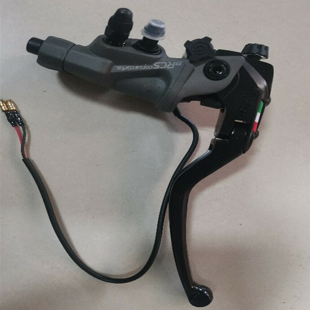 19 RCS CNC Motorcycle Right Brake Master Cylinder w/ Brake Switch Universal