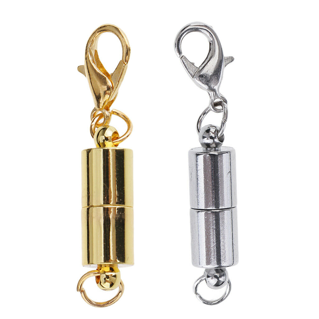 2 Colors Stainless Steel Copper Magnetic Necklace Clasps For Jewelry Making
