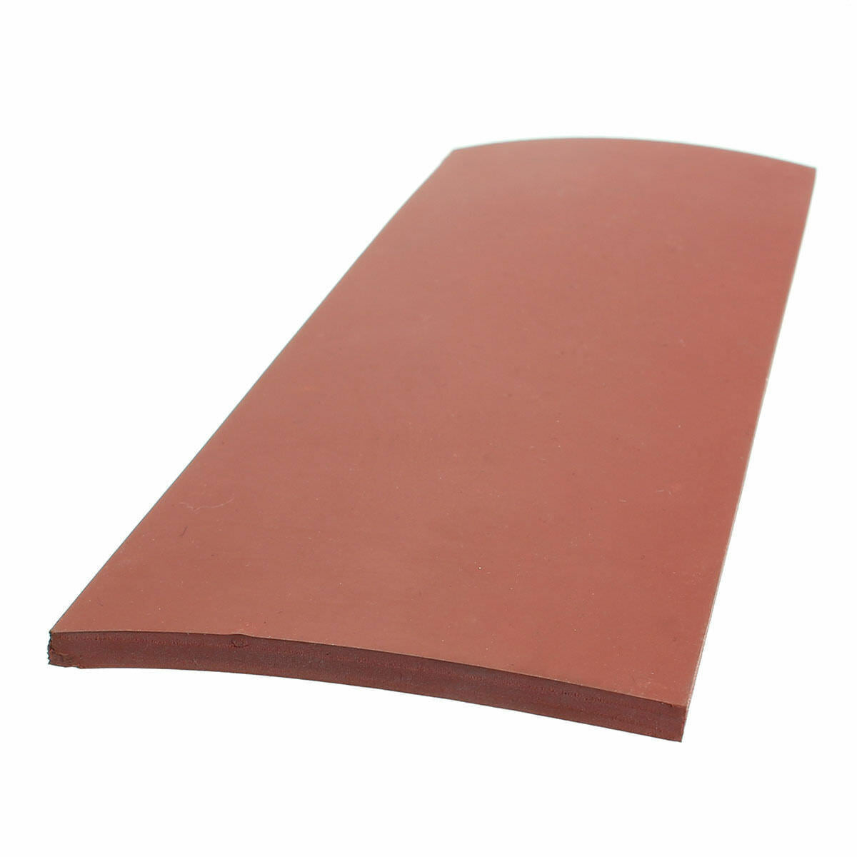 Silicon Rubber Sheet High Temp Solid Red Commercial Grade 8" x 3" -20° to 400° F
