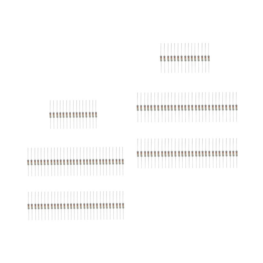 150Pcs 30 Values 0.1 ohm - 750 ohm 3W 5% Carbon Film Resistors Assortment Kit