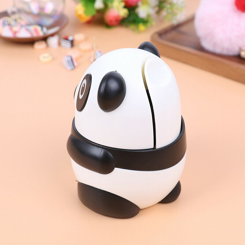 Automatic Toothpick Holder Box Panda Toothpick Dispenser Hand Press Conta.l8