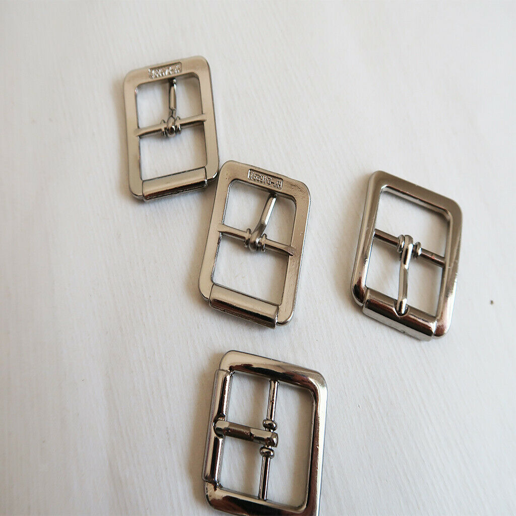 Pack of 4pcs Single Prong Belt Buckle Art Crafts for Bag Purse Wristband DIY