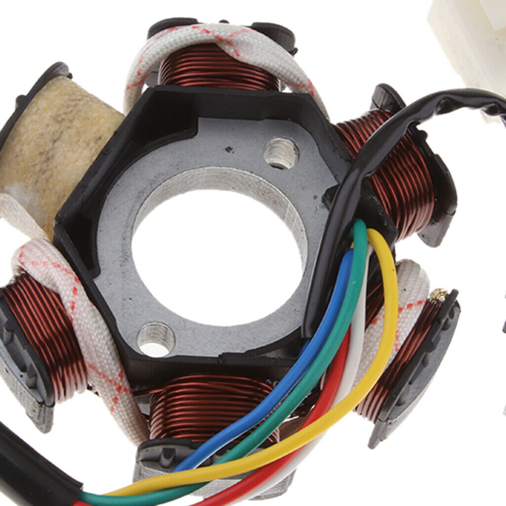 6 Pole Magneto Coil Stator Plate for 4 stroke 110cc bikes Quad Dirt Bike