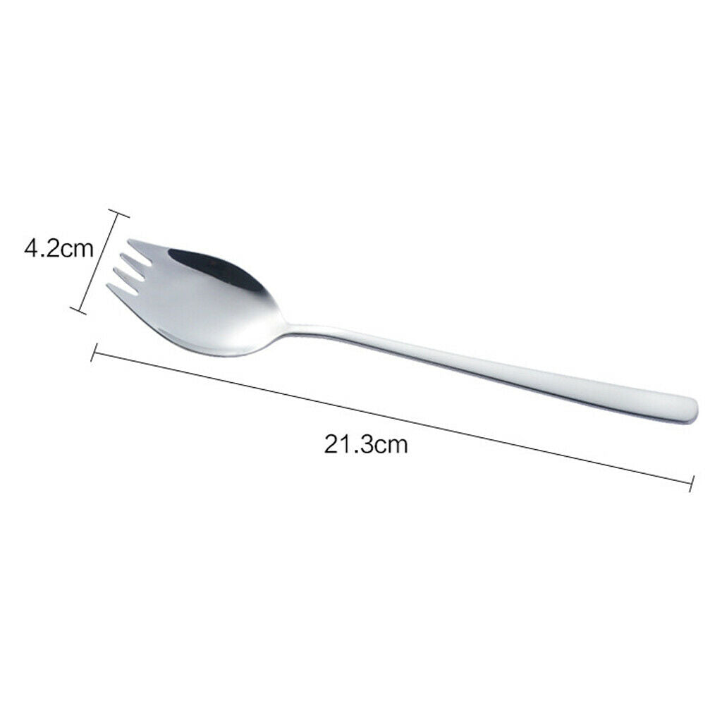 Travel Stainless Steel Spork Practical Cutlery Flatware Outdoor Utensils