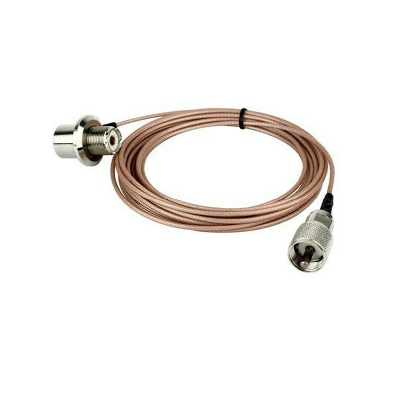 Coaxial Cable PL-259 Male to Female for YAESU Walkie Talkie Mobile Radio Antenna
