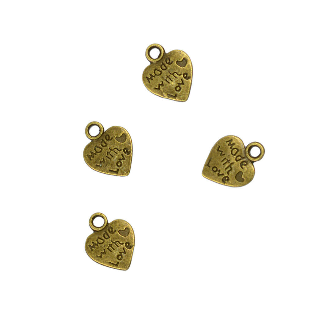 50 pieces with love charms pendants for jewelry diy making