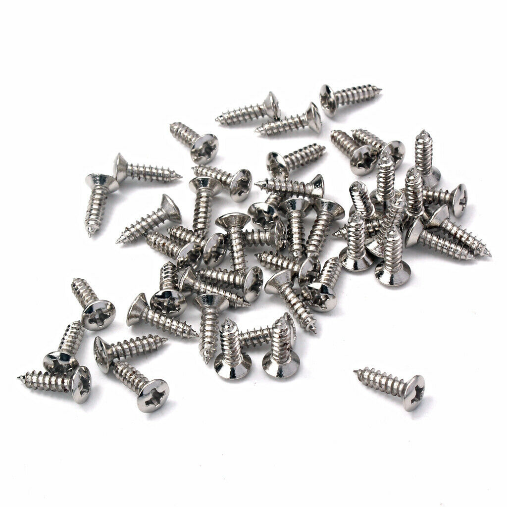 Set of 100 Pickguard Screws for Electric Guitar Bass Pickguard, High Quality