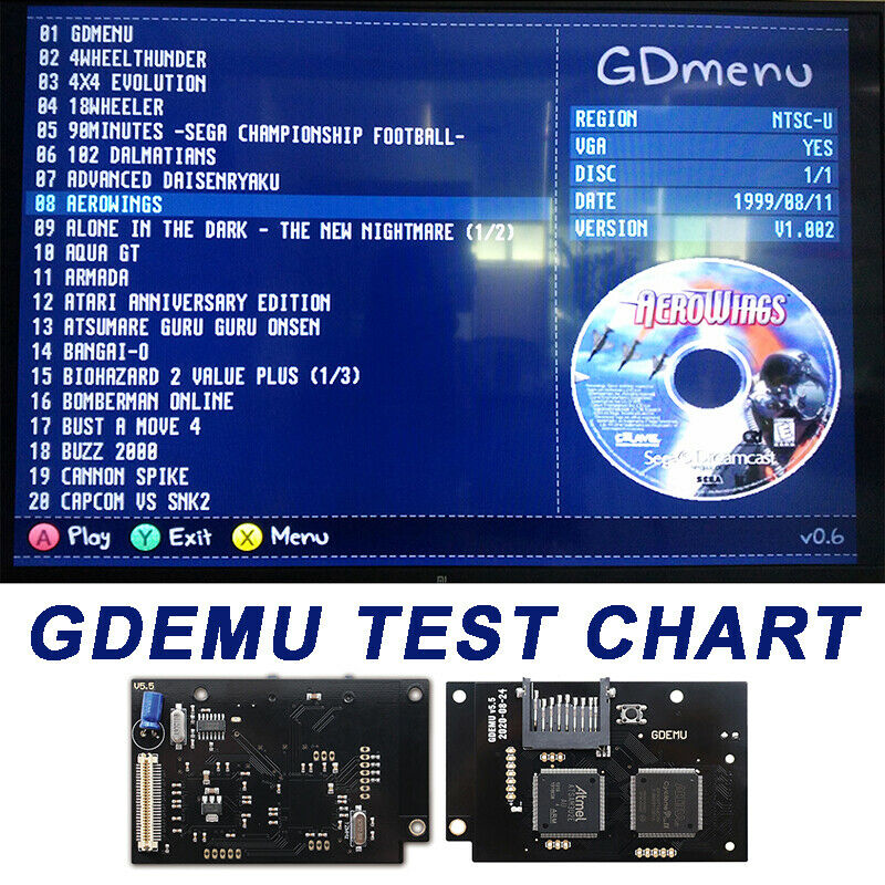 For SEGA GDEMU DC Dreamcast V5.5 CDI GDI Optical Drive Simulation Board Card