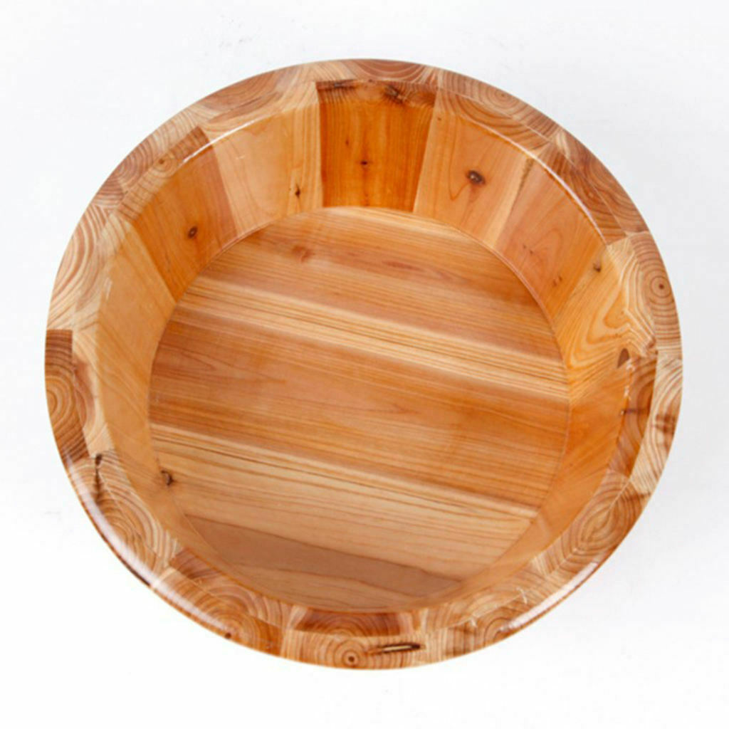 Cedar Wooden Foot Basin for Washing Spa Sauna Soak Removal Fatigue Relieving