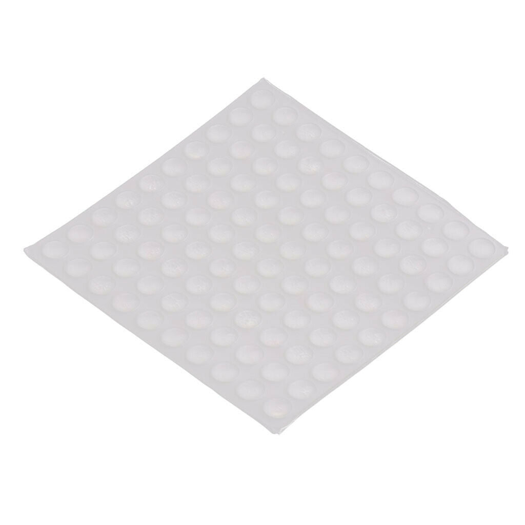 64Pcs 12mm Clear Door Knob Bumpers Stopper Self-Adhesive Bumpers Sticky Wall