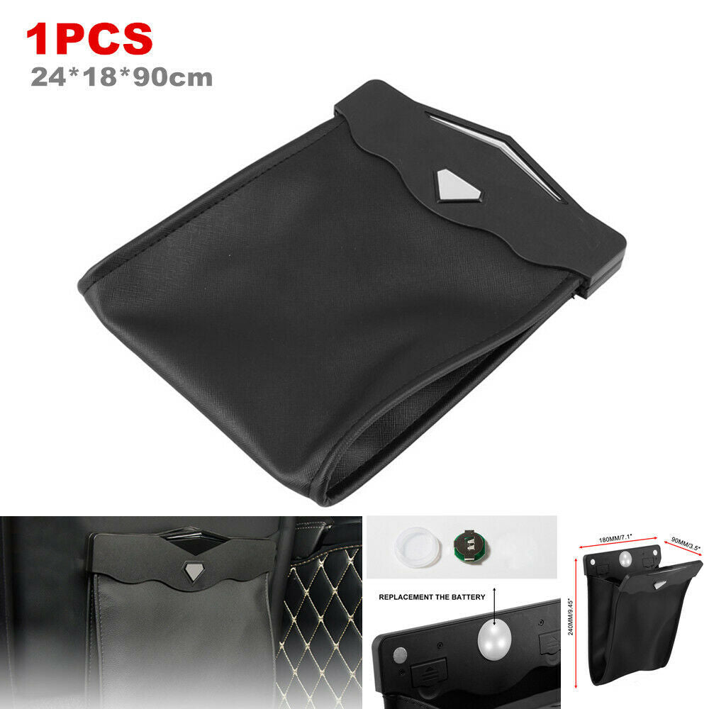Auto Car Back Seat Hanging Garbage Bag Trash Can Waterproof Leak Proof Reusable