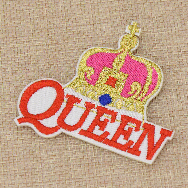 1pc Queen Crown Design Iron-On Sewing Patch Cloth Badge Garment Motif Appliques