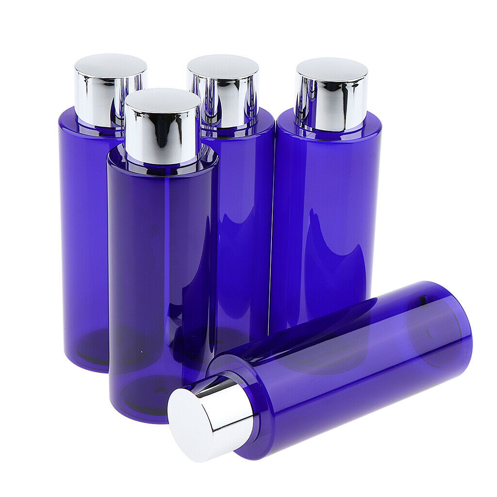 5pcs Empty Refillable Makeup Lotion Essential Oil Bottles Liquid Contaiers 200ML