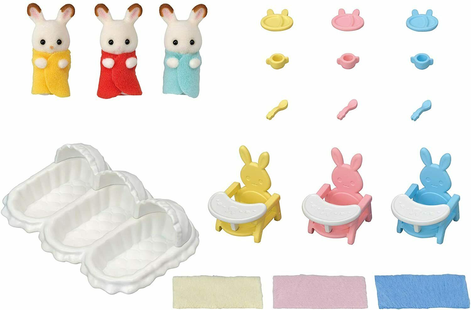 Sylvanian Families Triplets Care Set with Figures & Accessories 5532 Age 3+