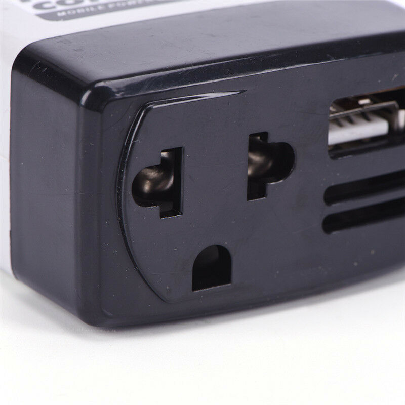 AutoCharger Adapter DC 12V To AC Converter 220V Mobile Charger Power With USB DD