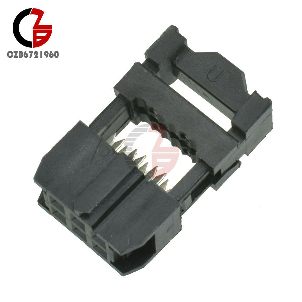 10PCS 2.54mm Pitch 6Pin FC-6P IDC FC Female Header Connector 3pcs/set J20Top