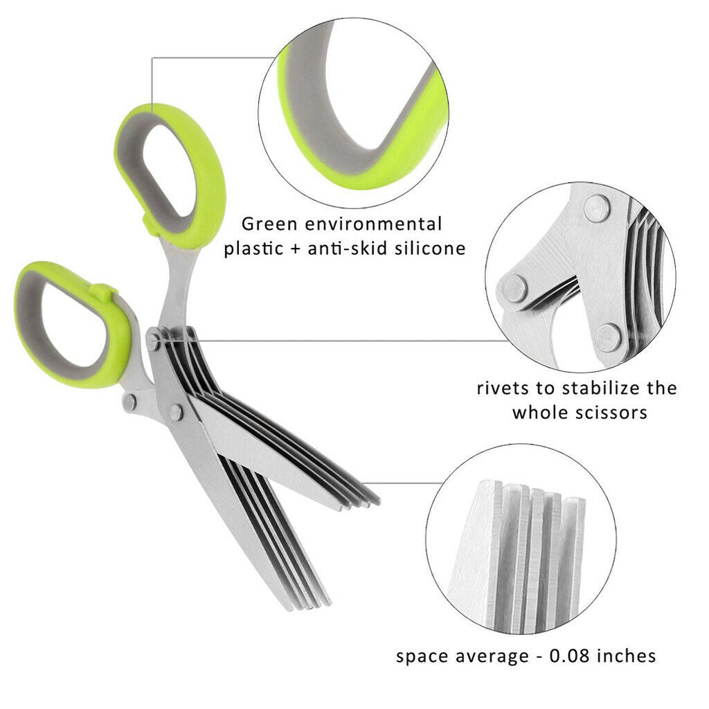 Kitchen shallot scissors 5 layers Hreb Cutter green onion