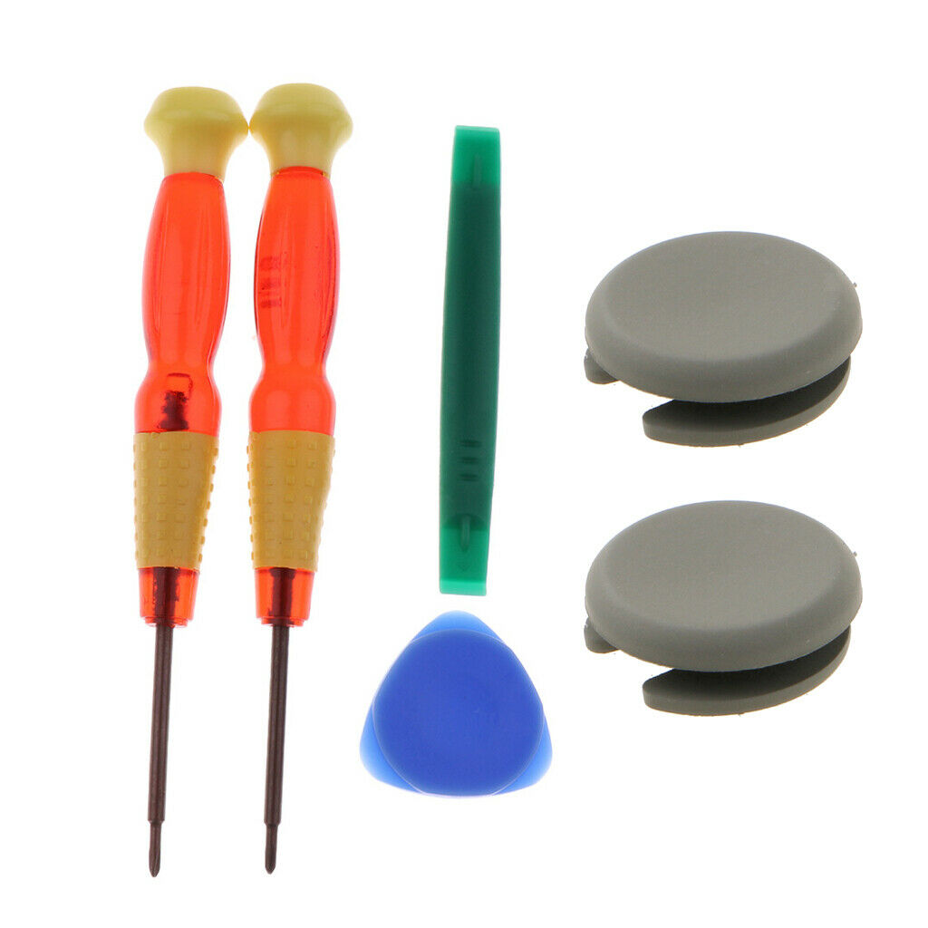 2pcs Analog Joystick   Thumb Cover with Tool for Nintendo 2DS, 3DS, 3DS LL/XL