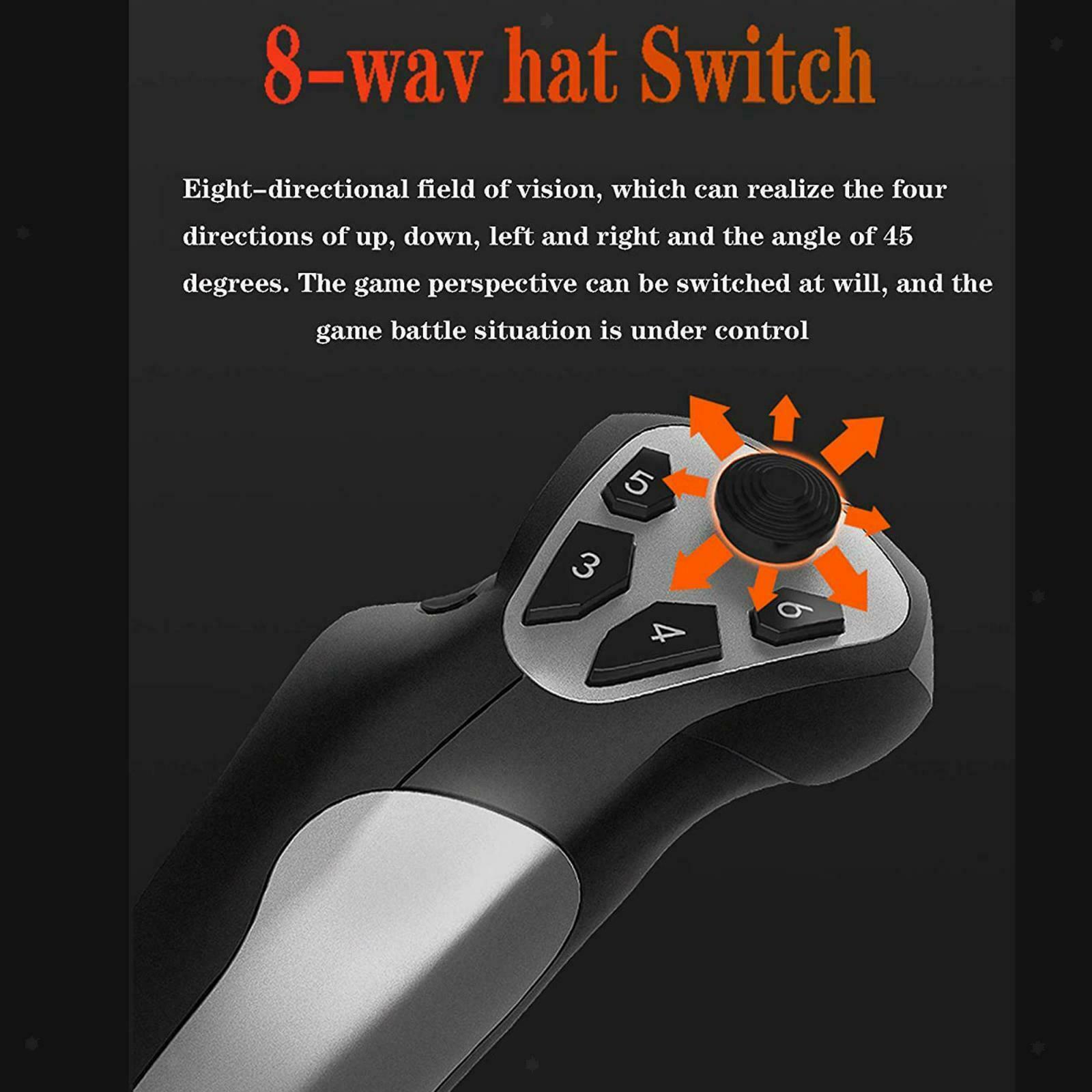 USB Wired Flight Stick Joystick Controller for PC flight Simulation Games