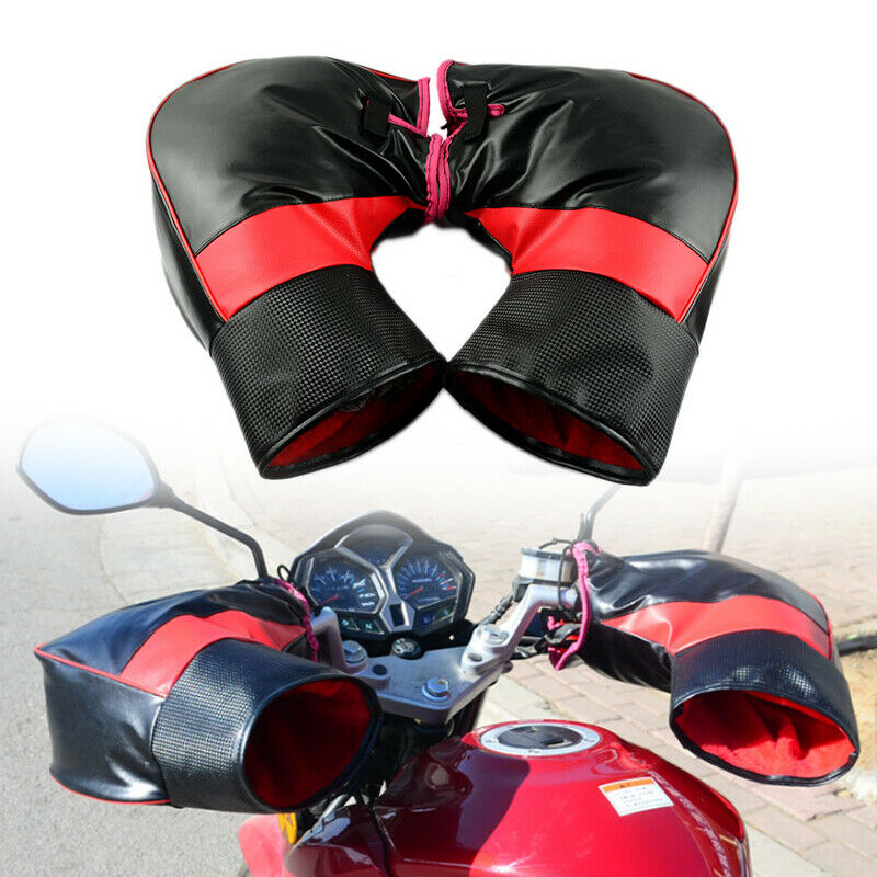 Motorcycle Winter Windproof Warm Leather Handle Glove PreventWire Fitfor Aprilia
