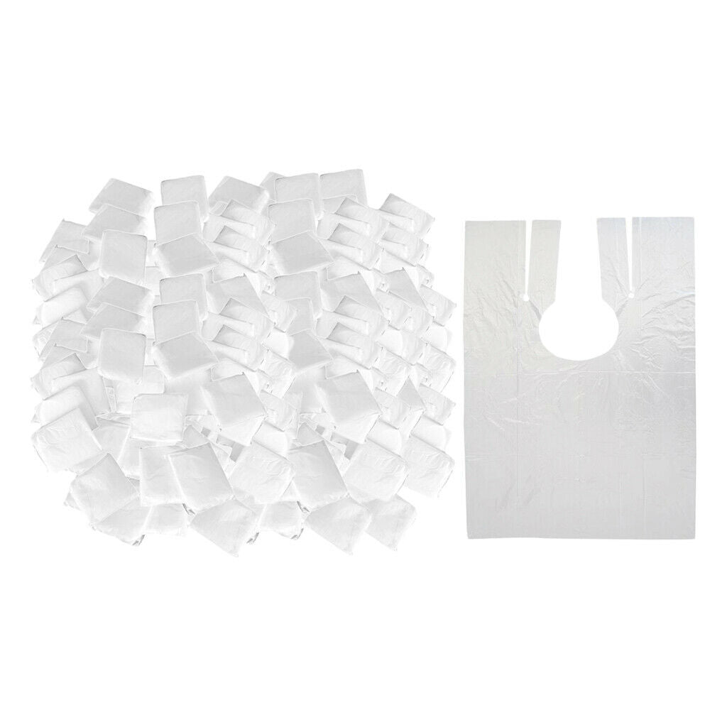 600 Pieces Disposable Hair Cutting Capes Salon Gowns Barber Cloth Aprons