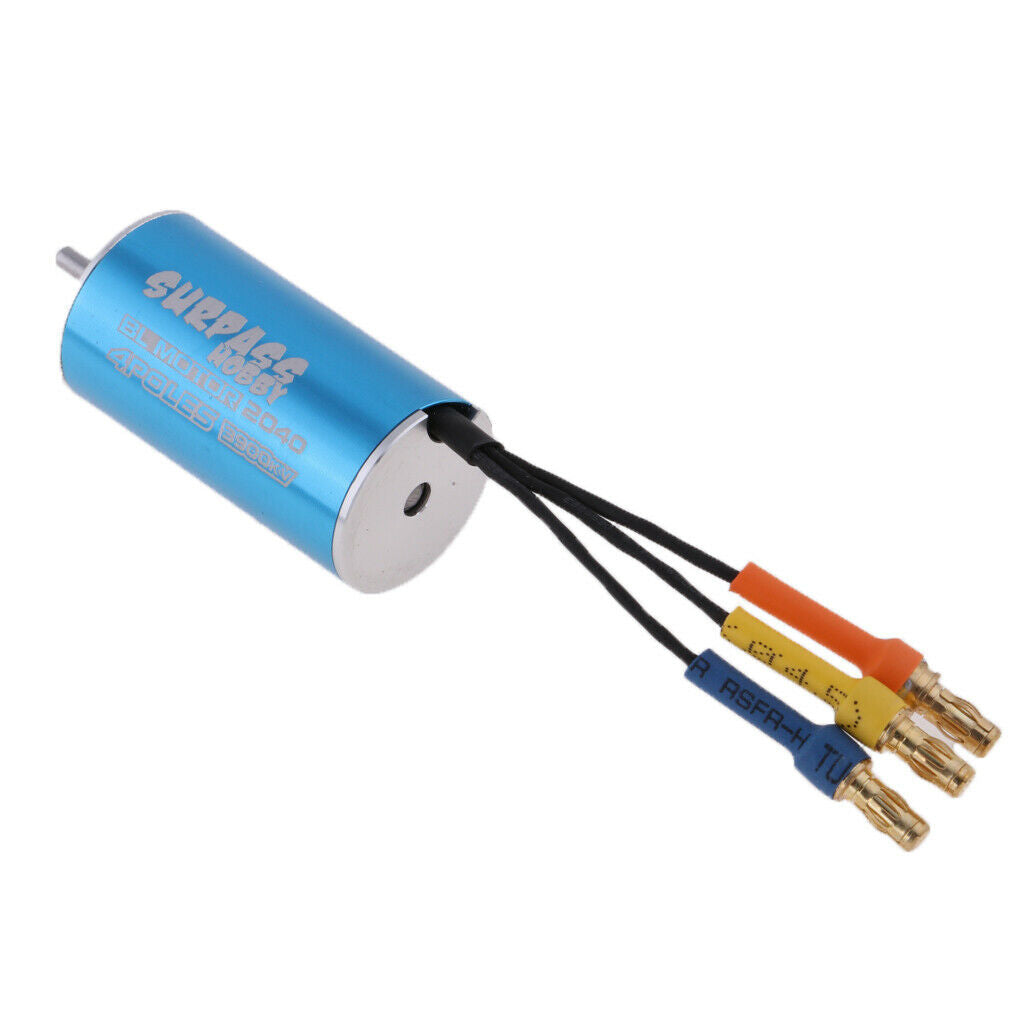 1/18 RC Car Spare Part 38x20mm Brushless Sensorless Motor 2040 3900KV 16T 4P