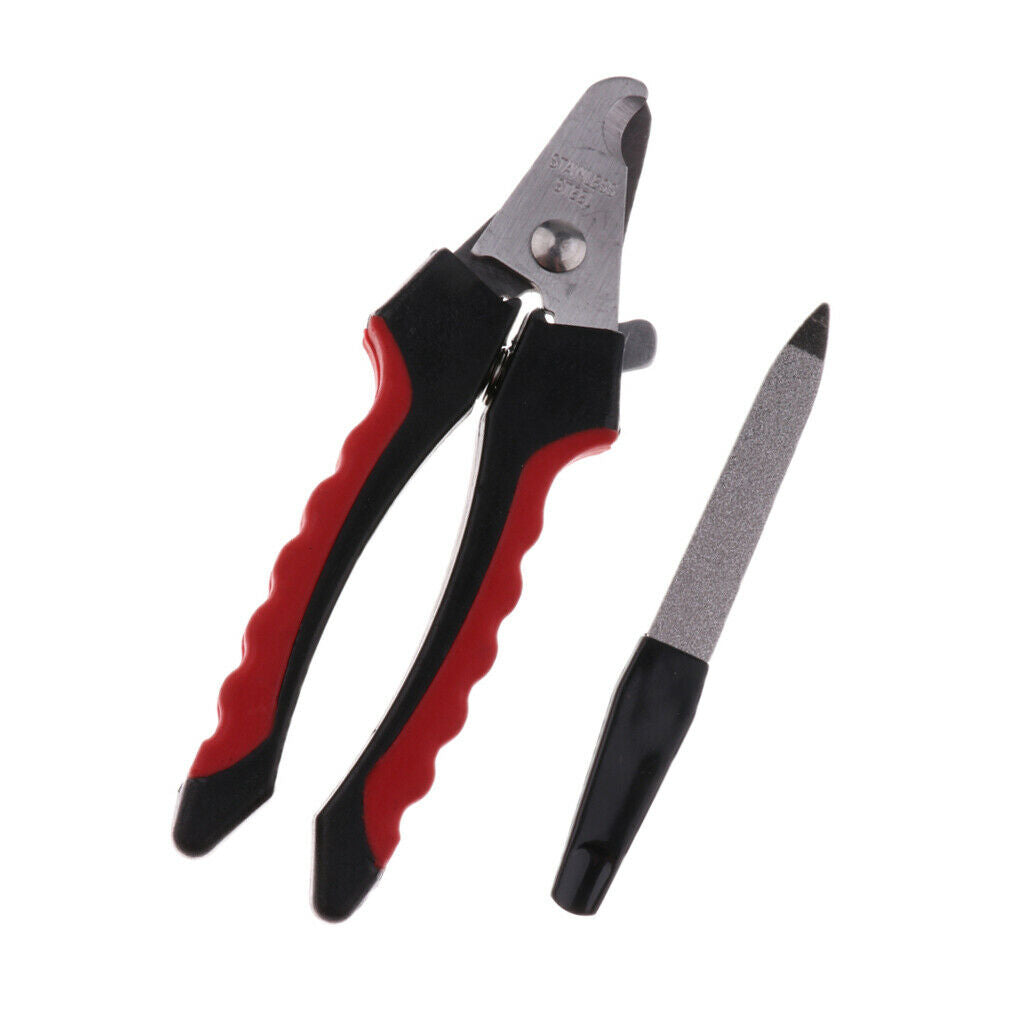 Stainless Steel Pet Dog Cat Nail Clippers and Trimmer Nail File Professional
