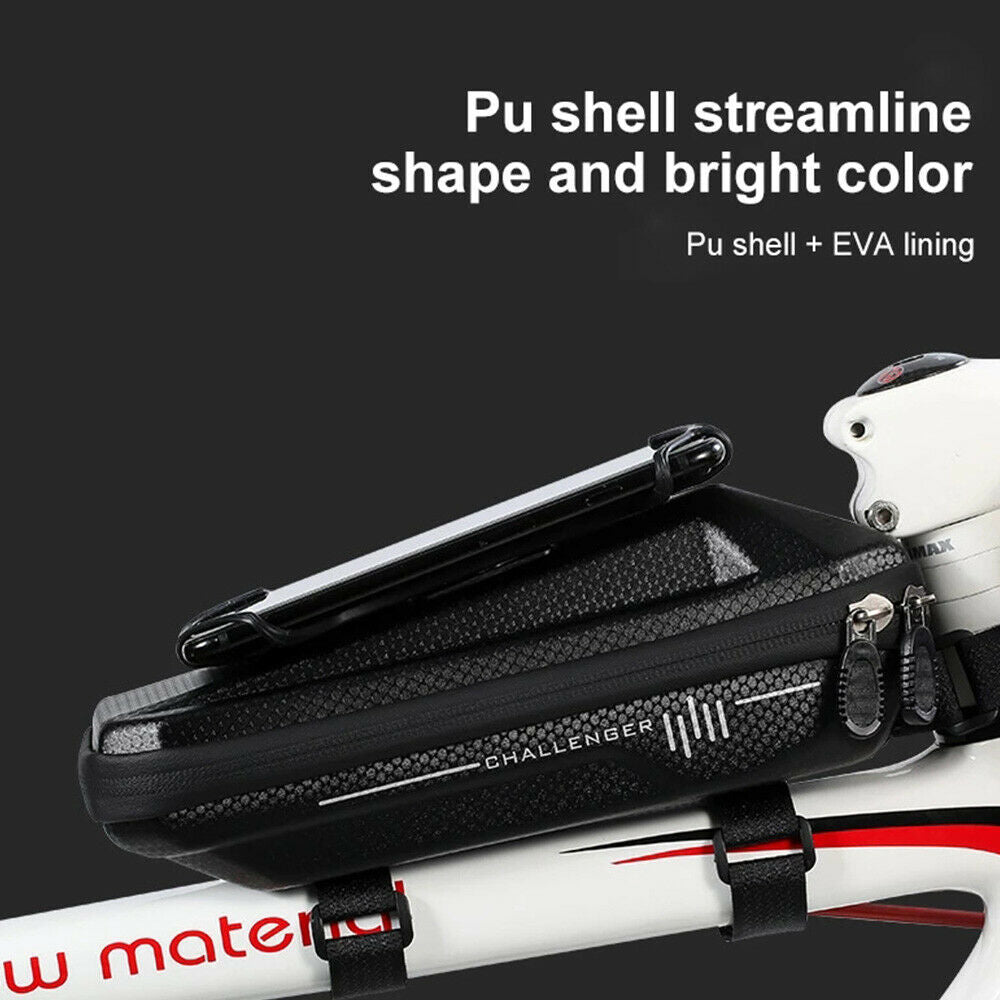 1.8L Waterproof Bicycle Front Top Tube Frame Bag Set for Touch Screen Phone New