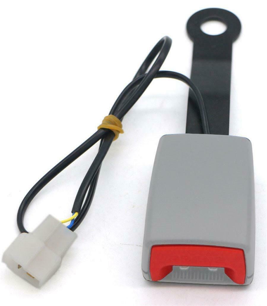 Car Seat Belt Lock Padding Socket Plug Connector with Disconnect Warning Cable