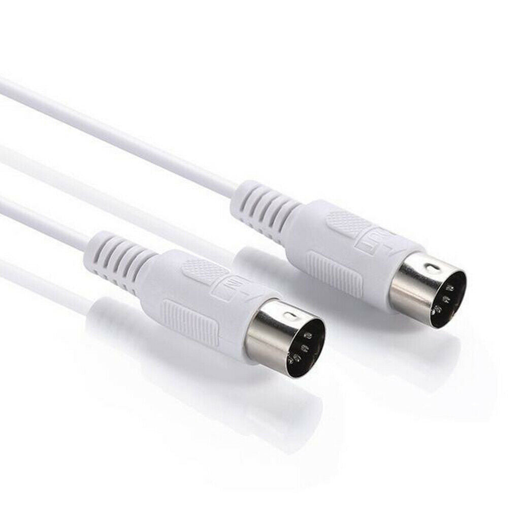 1.5m Professional Copper Audio Cord 5 Pin Male to 5 Pin Male MIDI Extension